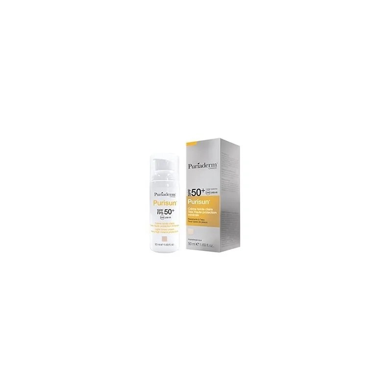 puriaderm Puriaderm Purisun crème Solaire Teintée Claire SPF50+ (50ml)