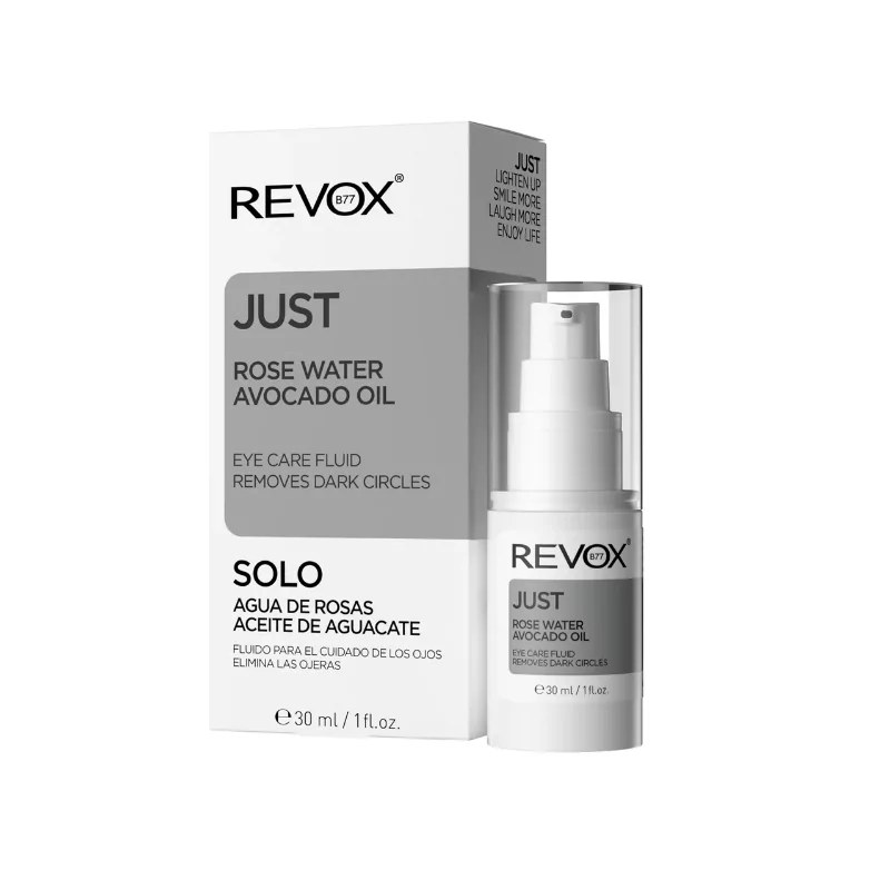 Revox REVOX B77 JUST Fluide Contour des Yeux à L'huile D'avocat et à L'eau de Rose 30 ml