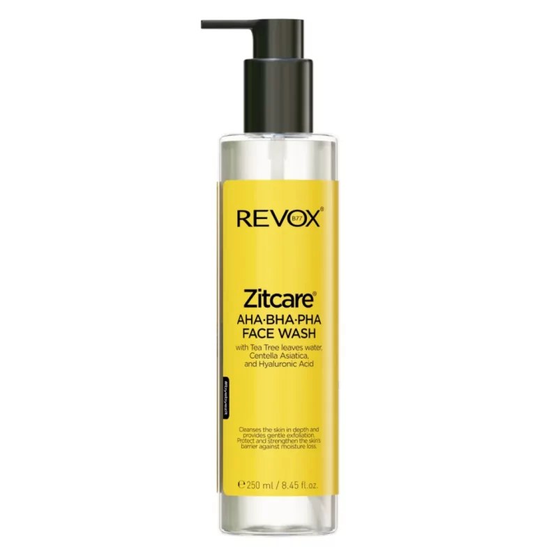 Revox REVOX ZITCARE AHA.BHA.PHA. FACE WASH, 250ml