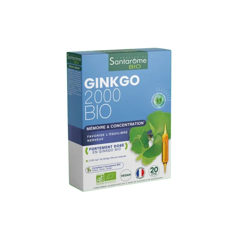 Santarome Santarome Ginkgo Bio 2000 – 20 Ampoules