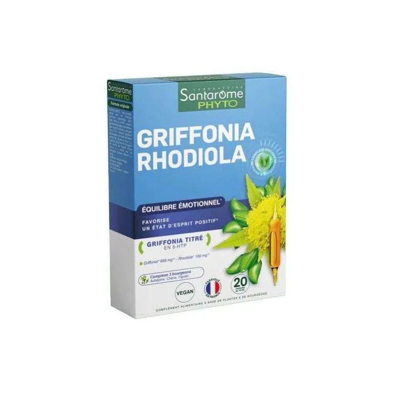 Santarome Santarome Griffonia Rhodiola 20 Ampoules
