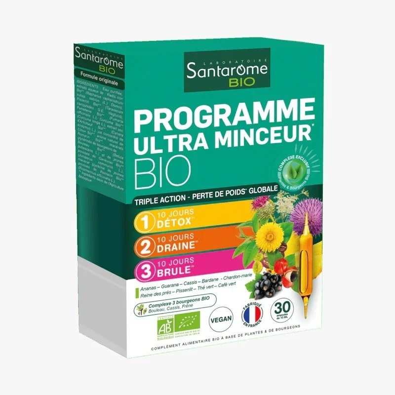 Santarome SANTAROME PROGRAMME ULTRA MINCEUR BIO 30 AMPOULES