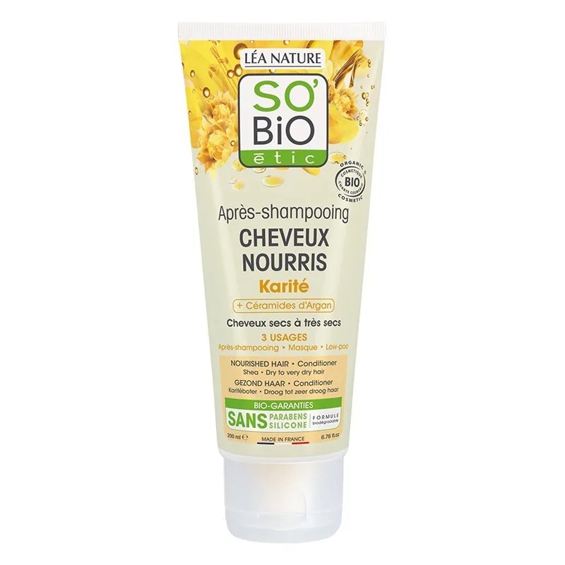 SO'BiO SO BIO Après shampooing cheveux nourris Karité bio 200ml