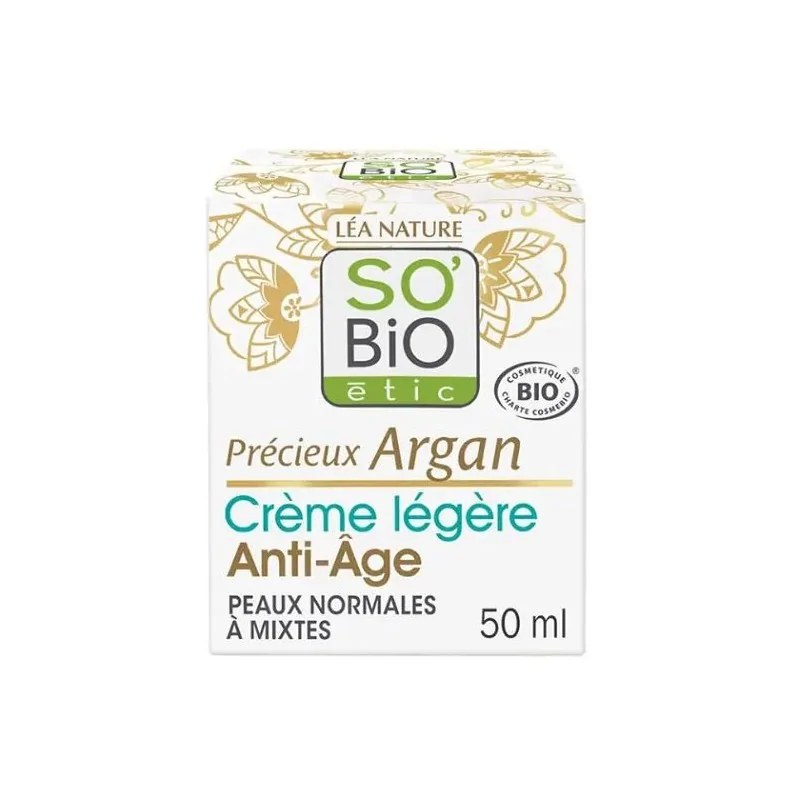 SO'BiO SO BIO CRÈME LÉGÈRE ANTI AGE JOUR ARGAN 50 ML