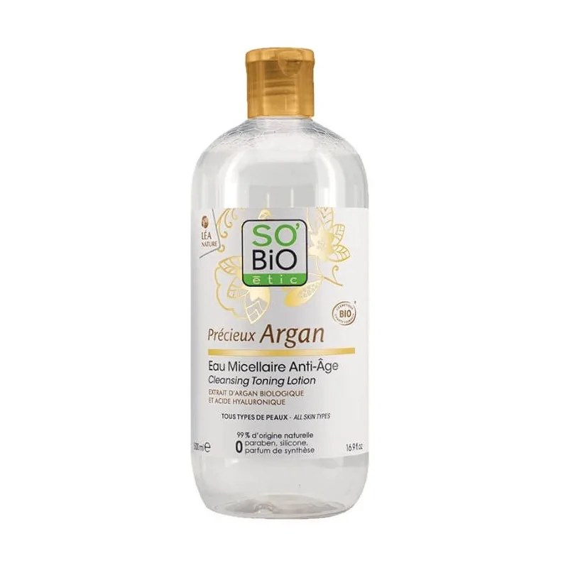 SO'BiO SO BIO Eau micellaire anti-âge ARGAN 500ML