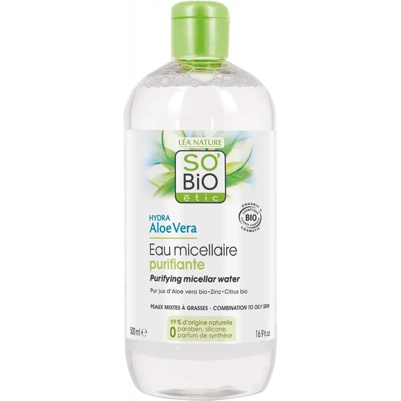 SO'BiO SO’BIO EAU MICELLAIRE PEAUX MIXTES A GRASSES 500ML