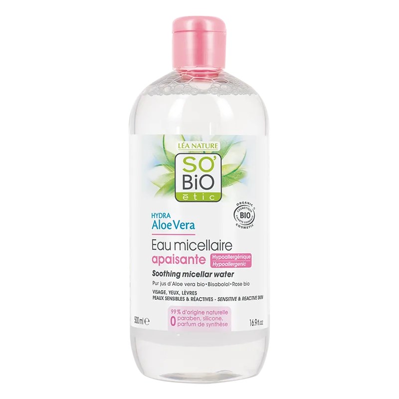 SO'BiO SO’BIO EAU MICELLAIRE PEAUX SENSIBLES ET REACTIVES 500ML