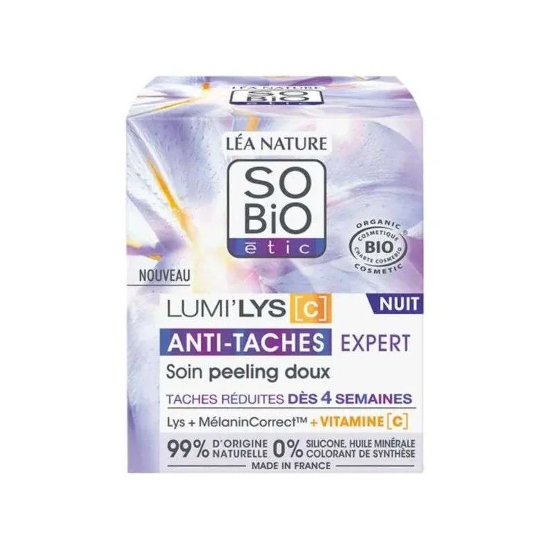 SO'BiO SO BIO LUMILYS C ANTI TACHES EXPERT SOIN PEELING DOUX NUIT 50 ML