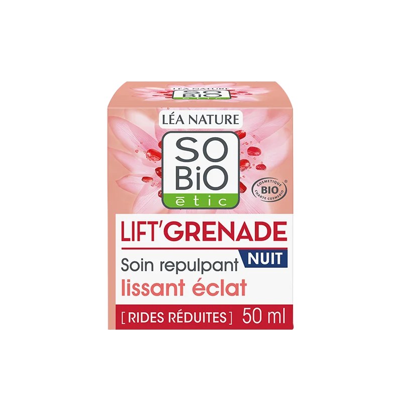 SO'BiO So Bio Soin de Nuit Repulpant Lissant Éclat 50Ml