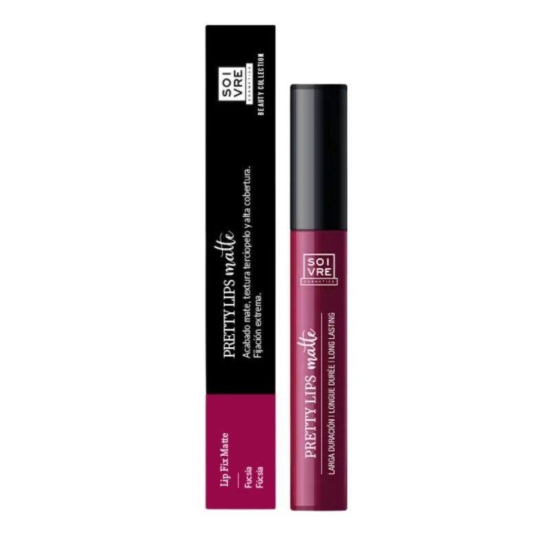 Soivre SOIVRE PRETTY LIPS MATTE FUCHSIA 5ml «ROSE FUCHSIA» «water proof»