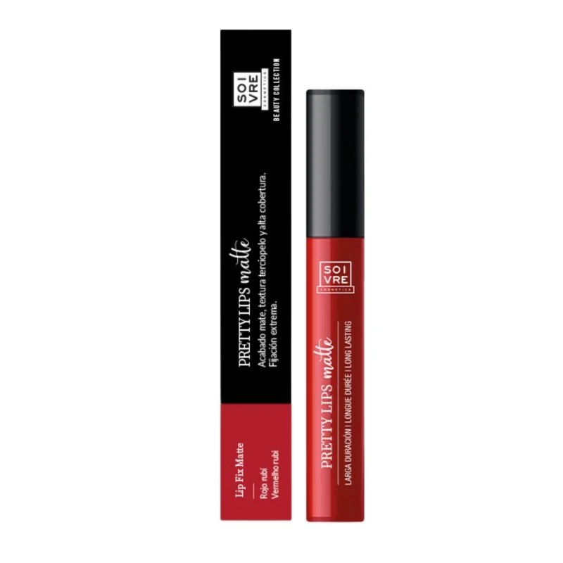 Soivre SOIVRE PRETTY LIPS MATTE RED 5ml «ROUGE FONCE» «water proof»