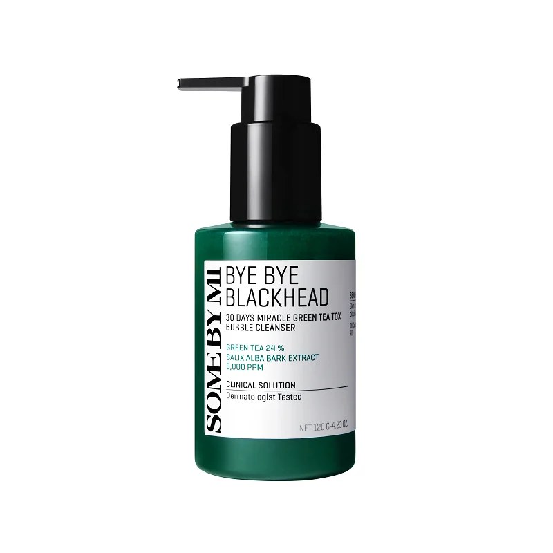 SOME BY MI SOME BY MI BYE BYE BLACKHEAD 30 DAYS MIRACLE GREEN TEA TOX BUBBLE CLEANSER 120G