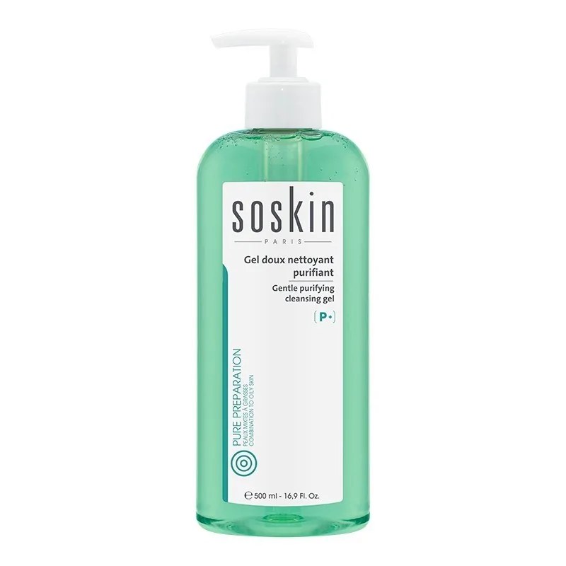 SOSKIN SOSKIN GEL NETTOYANT DOUX PURIFIANT 500ML