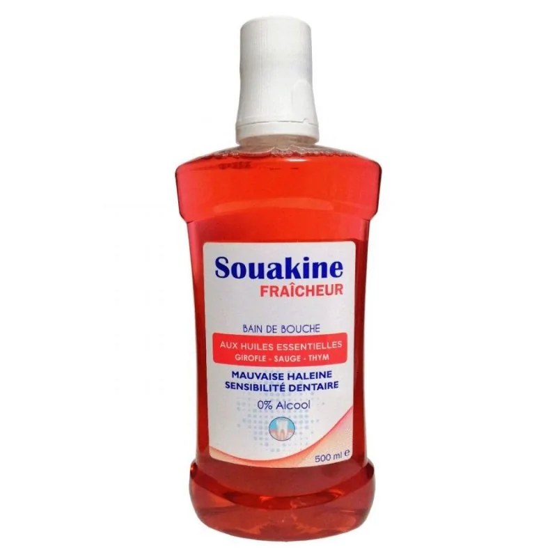 souakine  SOUAKINE BAIN DE BOUCHE FRAICHEUR AUX HUILES ESSENTIELS 500ML