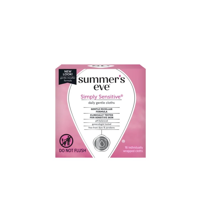 Summer’s Eve Summer’s Eve Simply Sensitive Cleansing 16 Cloths
