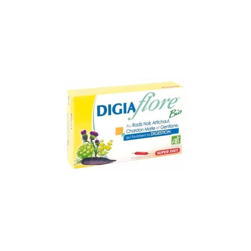 SUPER DIET Super Diet  DIGIAFLORE  AMPOULES BIO 20 AMPOULES