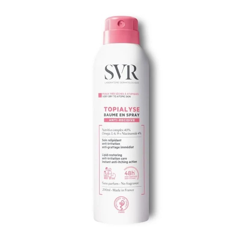 SVR SVR TOPIALYSE Baume en Spray Peaux Très Sèches à Atopique 200ml