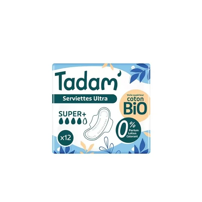 TADAM' TADAM' SERVIETTES ULTRA SUPER+ x12