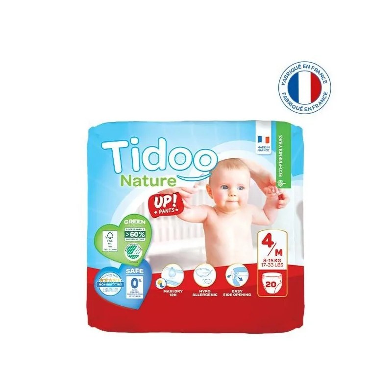 TIDOO TIDOO CULOTTES T4/M 8-15KG 20 U