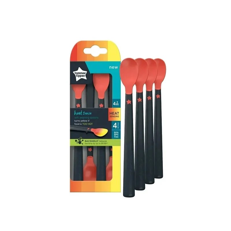 Tommee Tippee Tommee Tippee Lot de 4 Cuillères Thermosensibles +4m