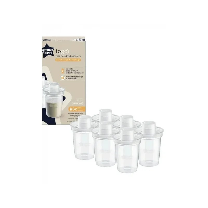 Tommee Tippee Tommee Tippee Lot de 6 Destributeurs de Lait en Poudre