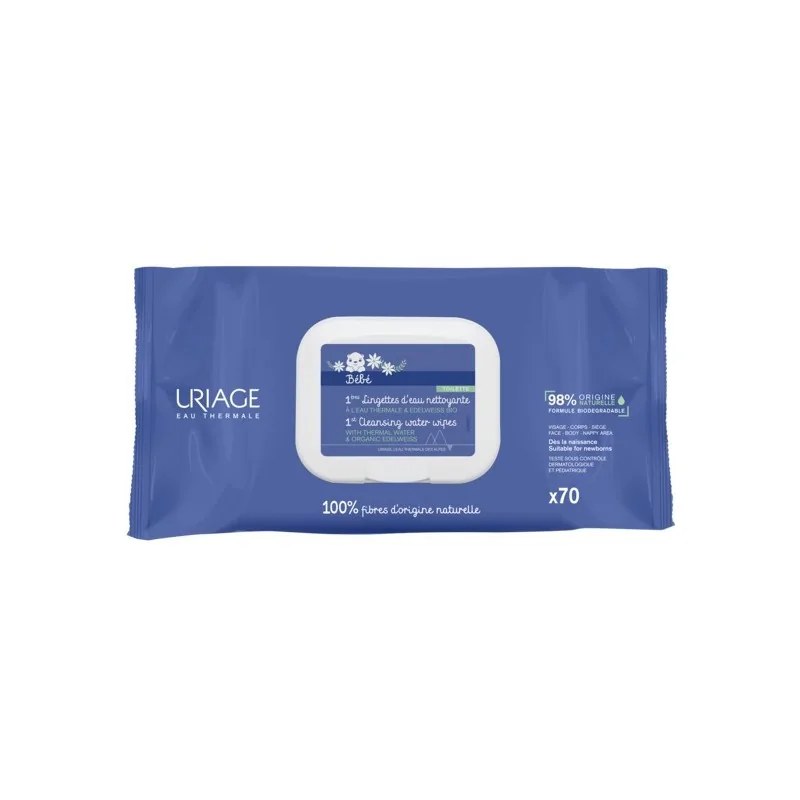URIAGE Uriage Bébé 1ères Lingettes Nettoyantes X70 Unités