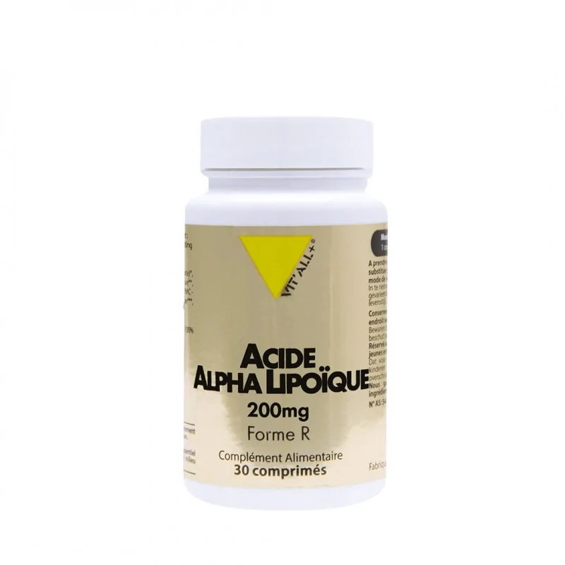 VIT’ALL+ VIT’ALL+ ACIDE ALPHA LIPOIQUE 200MG / 30 COMPRIMES