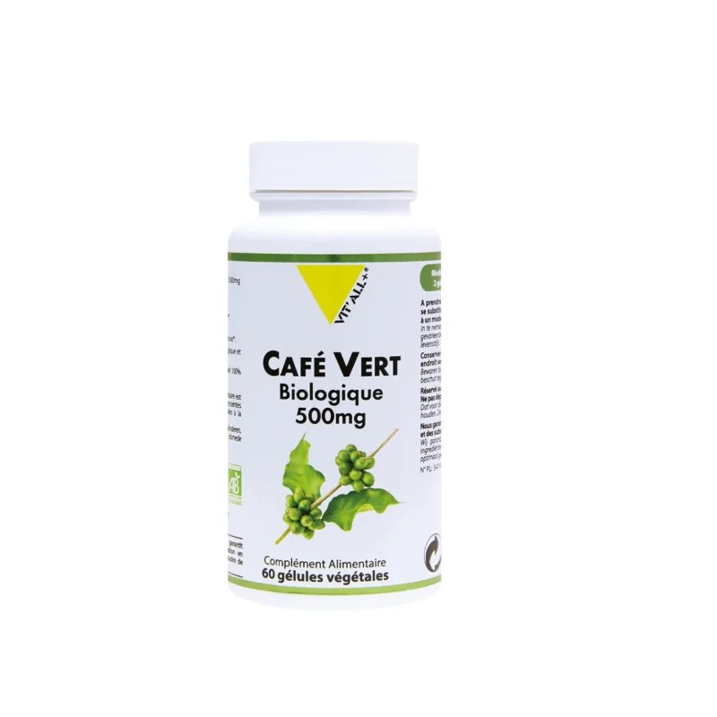 VIT’ALL+ VIT’ALL+ CAFE VERT 500MG 60GEL