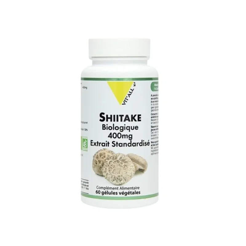 VIT’ALL+ VIT’ALL+ SHIITAKE BIOLOGIQUE 400 MG 60 GELULES