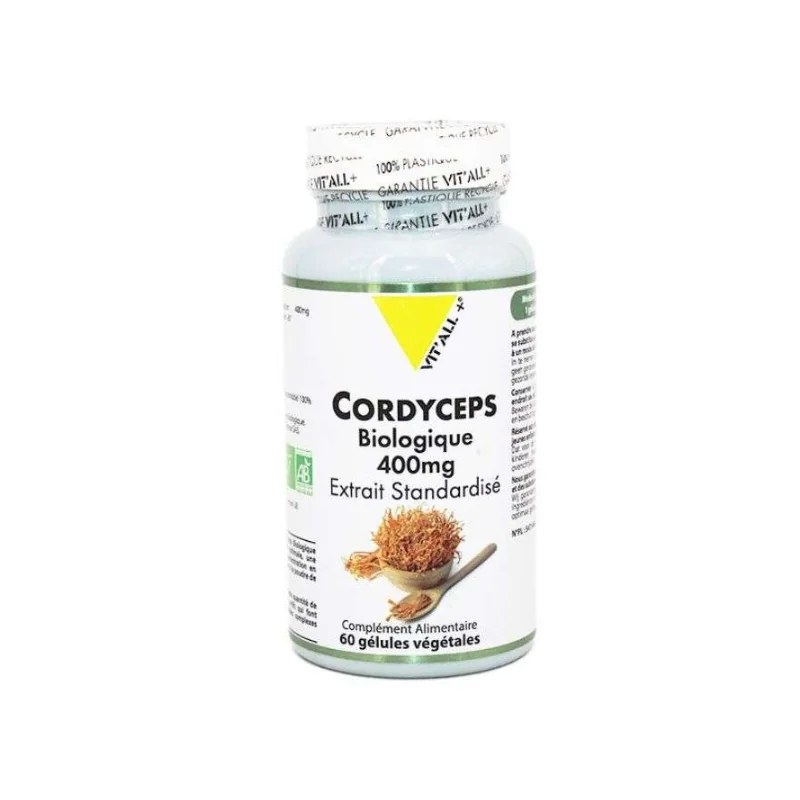 VIT’ALL+ VIT'ALL+ CORDYCEPS BIOLOGIQUE 400 MG 60 GELULES