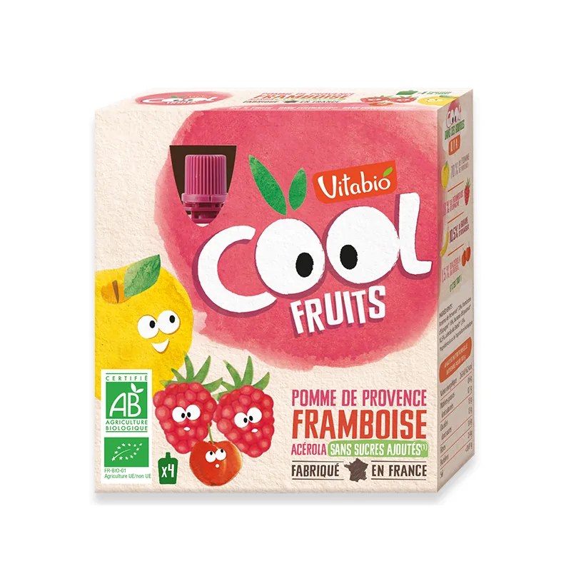 VITABIO VITABIO POMME FRAMBOISE 4x90G