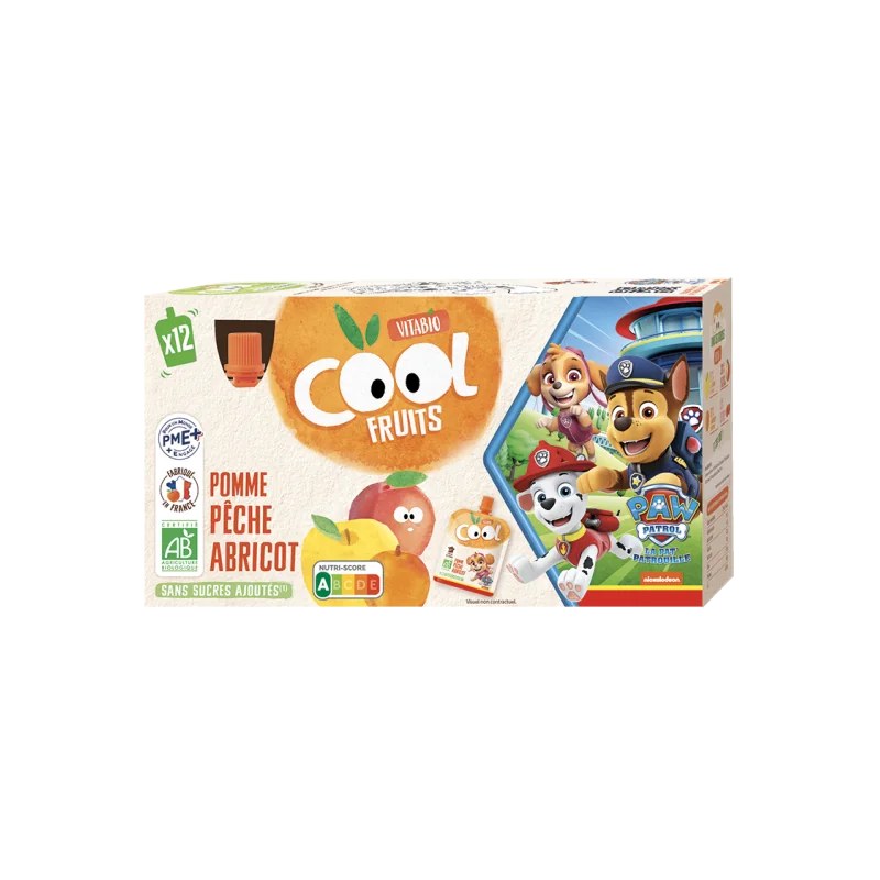 VITABIO Vitabio POMME PECHE ABRICOT 12x90G