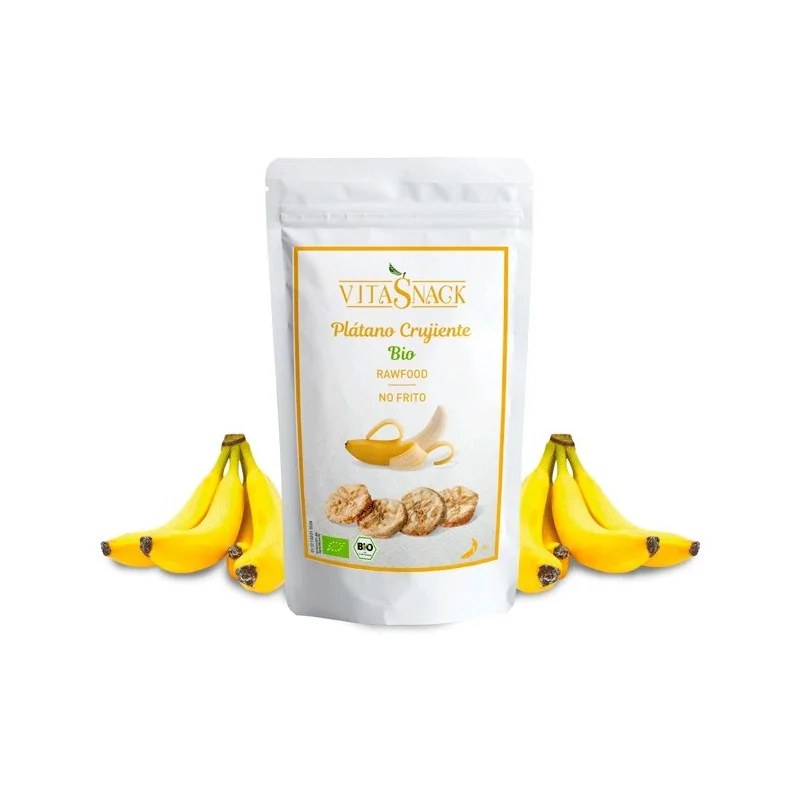 Vitasnack  Vitasnack Banane croquante bio sans gluten, sel ni sucre