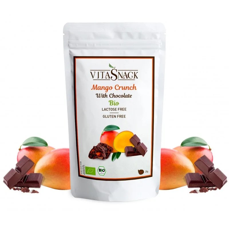 Vitasnack  Vitasnack Croustillant de mangue au chocolat BIO 28g