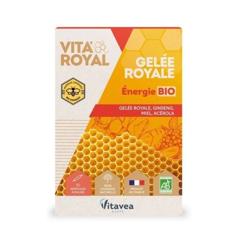VITAVEA VITAVEA GELEE ROYAL ENERGIE BIO 10 AMPOULES