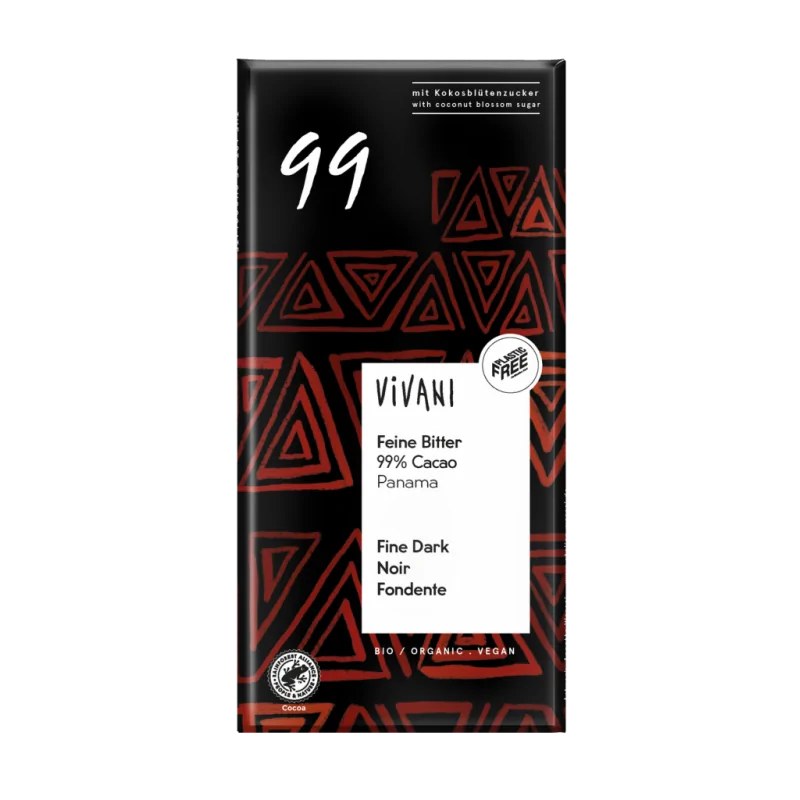 VIVANI VIVANI TABLETTE DE CHOCOLAT NOIR  99%  80G
