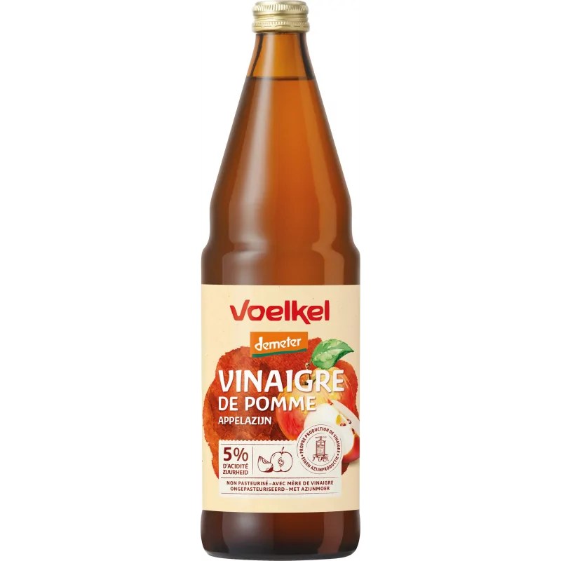 Voelkel VOELKEL VINAIGRE DE CIDRE DE POMME 75CL