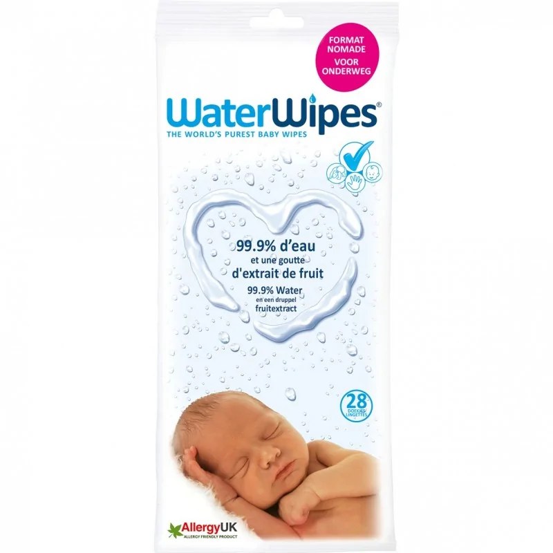 WATERWIPES  WATERWIPES Lingettes bébé 28 Pièces
