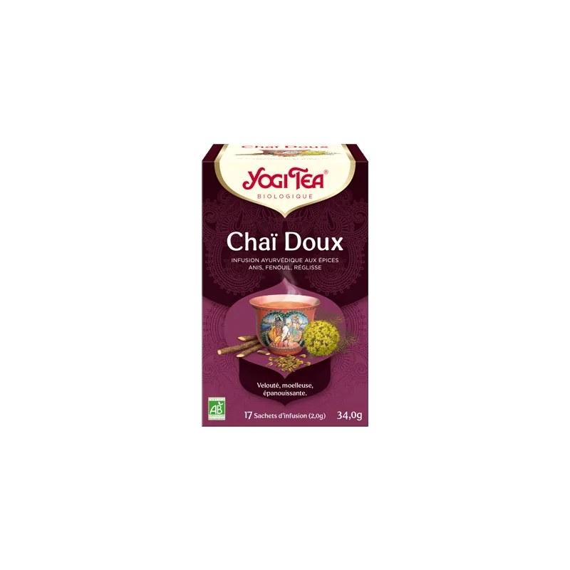 Yogi Tea  YOGI TEA Chaï Doux 17 x2g (Anis, fenouil, réglisse, cardamome, gingembre)