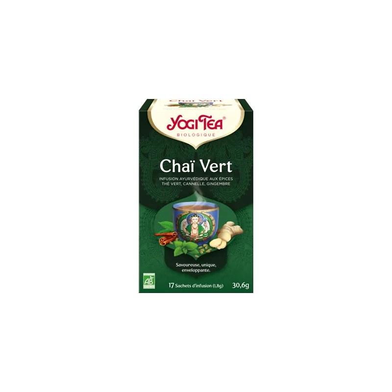 Yogi Tea  Yogi Tea CHAI VERT 17X2G