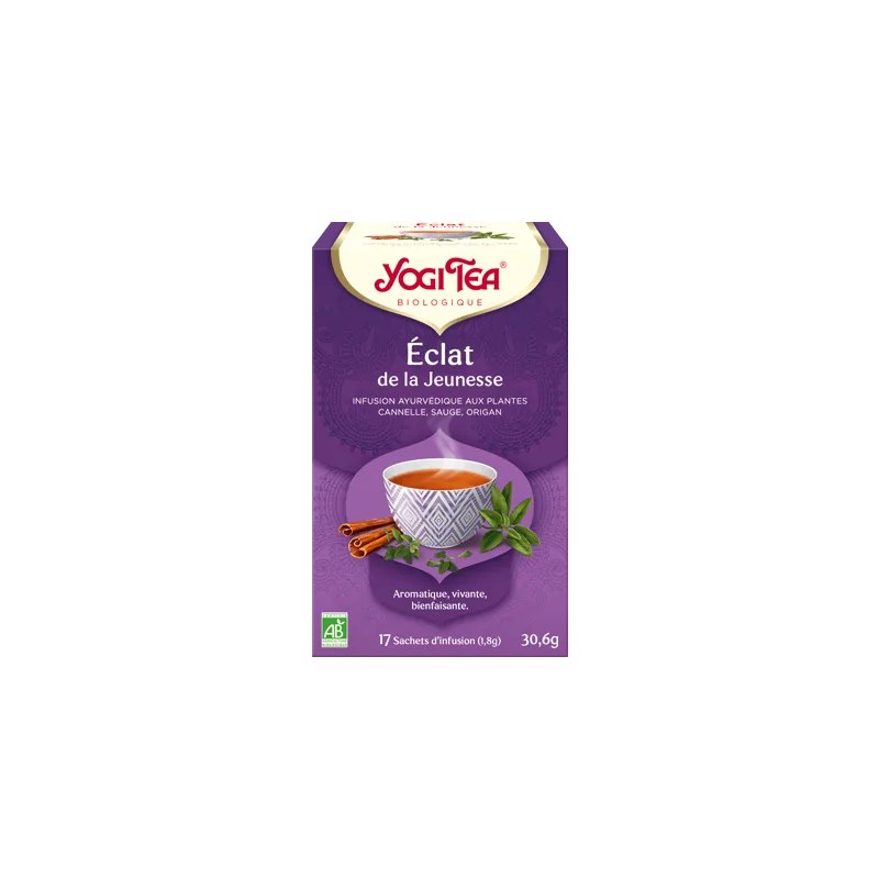 Yogi Tea  YOGI TEA Eclat de la jeunesse 17x 2g (Cannelle, sauge, origan, verveine odorante)