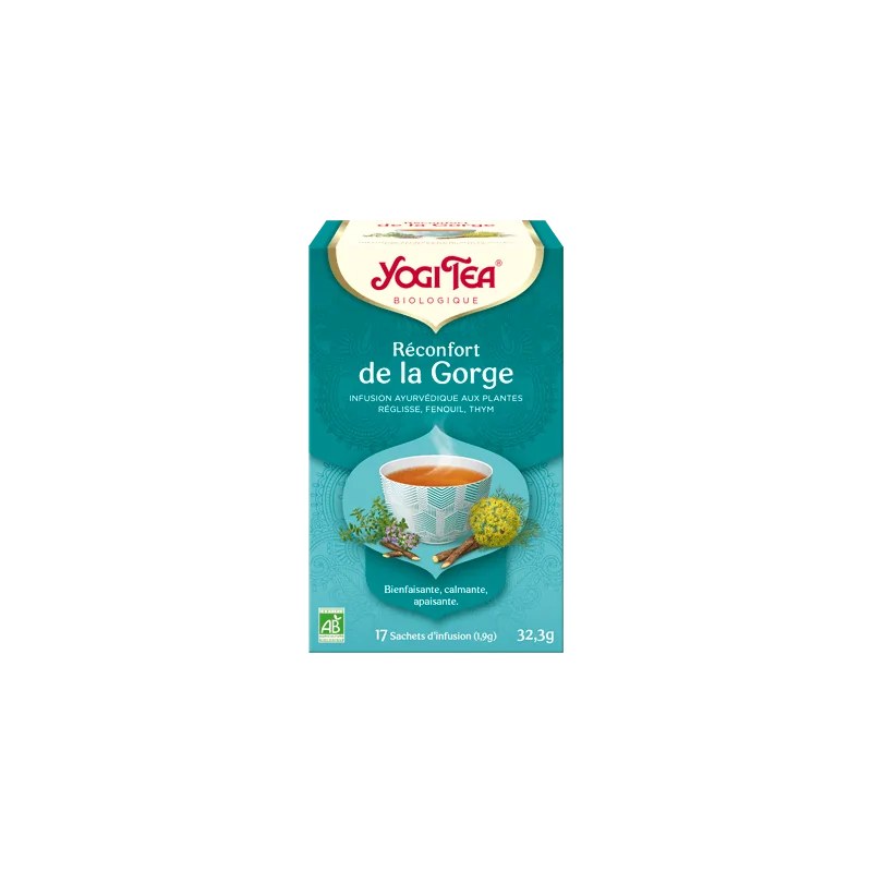 Yogi Tea  YOGI TEA Réconfort de la Gorge 17x2g (Réglisse, fenouil, thym, cannelle)