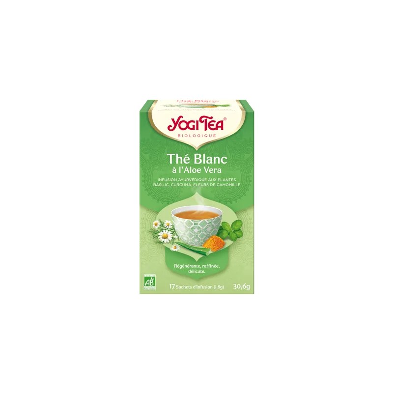Yogi Tea  YOGI TEA THE BLANC A L'ALOE VERA 17X2G