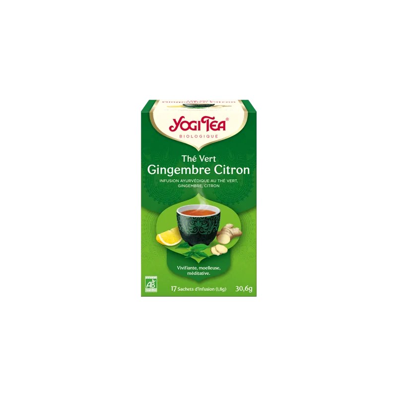 Yogi Tea  Yogi Tea THE VERT GINGEMBRE CITRON 17X2G