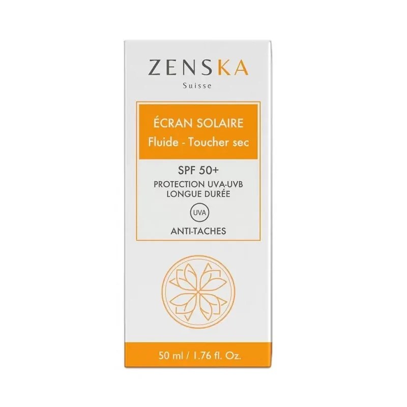 ZENSKA ZENSKA ÉCRAN SOLAIRE FLUIDE TOUCHER SEC – 50ml